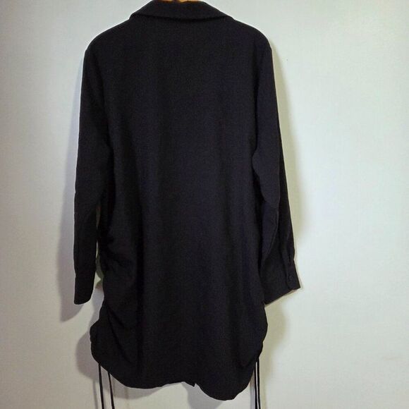 EUC LIKE NEW TIME & TRU BLACK SHIRT DRESS SWIM COVER UP SIZE 1X / 16W-18W - Picture 5 of 15